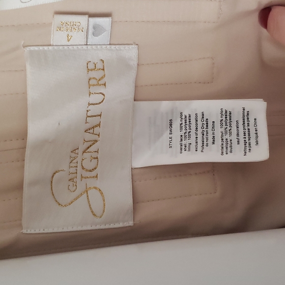 champagne colored Wedding dress - Picture 7 of 7